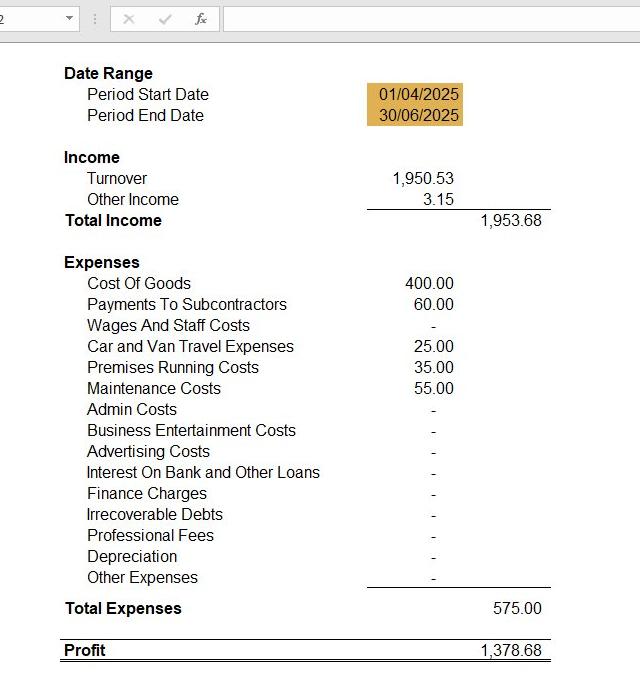 linking to your accounts figures